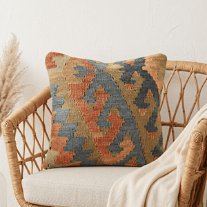 Hotel Grade Kilim Cushion <b>Cover</b> Turkish Handwoven Pillow Modern Look 18x18 Kilim Cotton Pillow <b>Cover</b> <b>for</b> Couch or Bed - Product Image 5