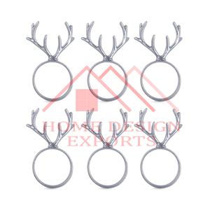 Anillo para Servilletas con Acabado Niquelado y Martillado a Mano, Decoración para Bodas, Anillo Redondo de Metal para Servilletas para Hogares, Hoteles y Restaurantes - Product Image 6