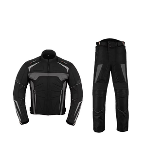 Combinaison de moto noire pour homme, manches longues, coupe-vent, respirante, colorée, vêtements de course FIT FRONT INDUSTRIES FF-MU-01 - Product Image 1