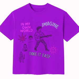 เสื้อยืดคอตตอนแขนสั้นผู้ชายลายวาดมือคุณภาพดีที่สุด ทรงปกติ ดีไซน์คอกลม สวมใส่สบาย - Product Image 2