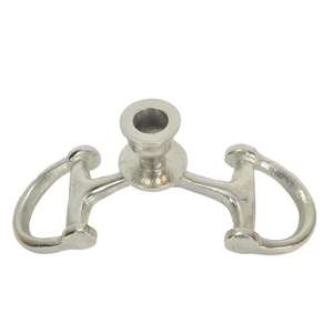 Portavelas Decorativo para Mesa de Salón con Diseño de Bocado de Caballo Plateado, Resistente al Calor, ¡Venta Caliente! - Product Image 1