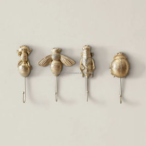 ตะขอแขวนผนังทองเหลืองสำหรับห้องน้ำ ทนความชื้น รองรับการแขวนผ้าเช็ดตัว เสื้อคลุม และอุปกรณ์ต่างๆ อย่างมั่นคง - Product Image 6