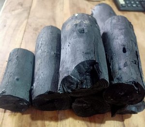 Oferta Relámpago - Carbón de Leña Negro para Parrillas de Barbacoa / Carbón de Khaya / Carbón para Shisha de Larga Duración - Carbón Negro Tipo Café - Product Image 2