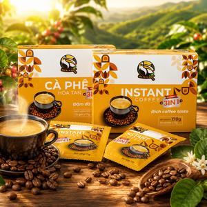 High Quality Aeroco Brand <b>Instant</b> <b>Coffee</b> 17g Sachets 10 Sugar-Non Dairy Creamer Ready Drink Mix 3in1 OEM/ODM Available Wholesale - Product Image 1