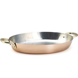 Poêle à frire classique en cuivre forgé à la main avec poignée en laiton massif, ustensile de cuisine martelé rustique pour la friture et la préparation des aliments, pour la maison et l'hôtellerie - Product Image 2