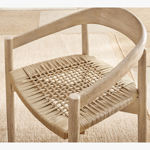 Mesa de Jardín de Teca Resistente y 6 Sillas, Diseño Moderno de Muebles para Exteriores, Juego de Comedor de Madera Estilo Restoration Hardware - Lacon - Product Image 6