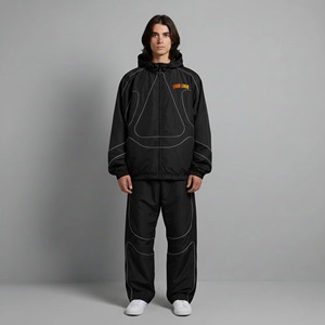Sudadera con capucha 100% algodón para hombre, conjunto deportivo, ropa de calle, conjunto deportivo de alta calidad para hombre, transpirable y unisex. - Product Image 1