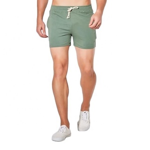 New Fashion Solid High Street Eco-Friendly Biker Shorts Elastic Waist Lightweight Breathable Quick Dry Men's <b>Athletic</b> Shorts - Product Image 2