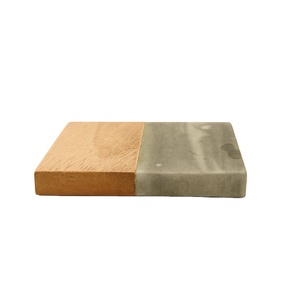 Marble Wood Coaster Multiple Cup Holder Tabletop <b>Protection</b> and Kitchen Accessories acacia wooden coaster for dining <b>table</b> decor - Product Image 6