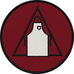 Écusson brodé personnalisé pour insignes maçonniques, badge franc-maçon à trois étoiles, logo brodé main en fil de bouillon, pour blazer uniforme maçonnique - Product Image 4