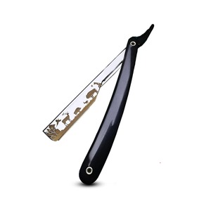 Rasoir droit pliable professionnel en acier inoxydable pour hommes, rasoir manuel pour la barbe, tondeuse de barbier avec manche durable - Product Image 6