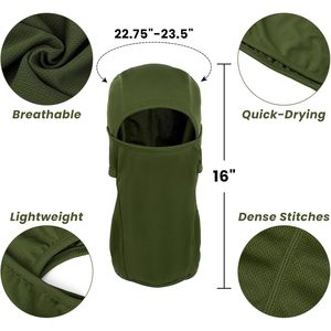 Pasamontañas de Verano, Protector de Cuello Transpirable, Máscara de Seda de Hielo Refrescante, Ligera, Protección UV, para Correr al Aire Libre, Motociclismo - Product Image 4