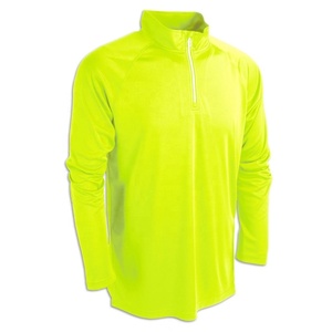 2024 hommes coton mélangé quart fermeture éclair sweats à capuche à manches longues avec Logo imprimé pour la saison d'hiver mode Street Wear - Product Image 1