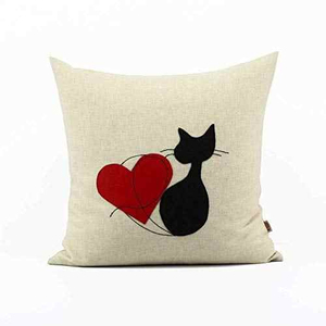 Funda de Cojín de Viaje con Diseño de Animal de Dibujos Animados, Servicio OEM, 100% Algodón, Impresión por Sublimación Personalizada, Resistente al Agua, para Gatos - Product Image 3