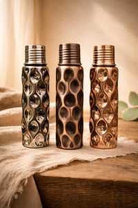Hand-Hammered Copper Water <b>Bottle</b> – 750ml <b>Thermos</b> - Product Image 3