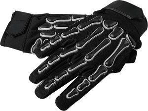 Gants de football américain légers et anti-transpiration pour jeunes, avec design squelette injecté pour wide receiver et crochet en silicone respirant - Product Image 4