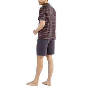 Ensemble de pyjama pour homme 100% coton uni, manches longues, boutons, vêtements de nuit, vêtements de détente avec poches, lavable en machine, tailles S-XL - Product Image 3