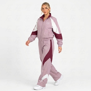 Nueva Llegada, Conjunto de Chaqueta Cortavientos Verde y Pantalones Deportivos para Mujer, Ropa Deportiva con Logotipo Personalizado al por Mayor - Product Image 5