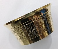 Ensemble de bols de service en laiton écologiques et résistants |   Vaisselle indienne traditionnelle de qualité supérieure pour Diwali, fabriquée à la main par MHQ Traders