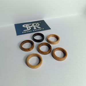 Anillos de Dedo Unisex Modernos Hechos a Mano de Madera Maciza Ecológica Pulida de Lujo, Joyería de Moda Casual, Venta al por Mayor para Exportación - Product Image 6