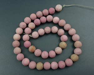 Cuentas de Rodonita Mate, Cuentas Redondas de Piedra Preciosa Natural para la Fabricación de Joyas y Manualidades DIY - Product Image 6