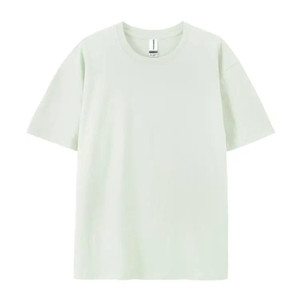 T-shirt décontracté pour homme, vert foncé, manches courtes, col montant, 100% coton tricoté, coupe classique, respirant - Product Image 4