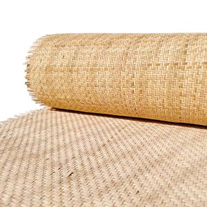 Natural Rattan <b>Cane</b> Roll Open Weave Mesh for Furniture Components <b>Chair</b> Caning Decorative Panels and Cabinet Inserts - Product Image 1