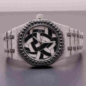 Reloj de Lujo Personalizable para Hombre, Estilo Hip Hop, con Diamantes Moissanite Reales, Chapado en Plata, Joyería Fina, Reloj Antiguo - Product Image 1