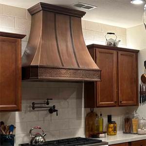 Campana Extractora de Cobre Sofisticada, Cubierta de Ventilación Premium, Hecha a Mano, Decorativa para Cocina, Acabado Artesanal en Metal de Cobre - Product Image 4