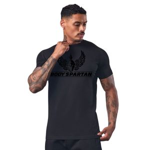 Camiseta de entrenamiento con estampado tonal negra para hombre, cuello redondo, manga corta, atlética, para gimnasio, entrenamiento, fitness, ropa deportiva informal, ropa deportiva - Product Image 4