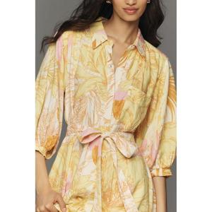 Vestido Camisero Casual de Alta Calidad para Mujer, 100% Algodón, Cintura Natural, Largo Midi, Ecológico - Product Image 2