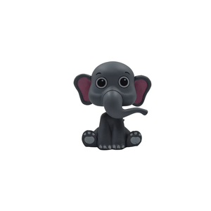 Elefante Bobblehead Ecológico Hecho de Plásticos Reciclables, Diseño Animal Lindo y Divertido para Decoración Navideña/de Año Nuevo para el Hogar/Automóvil - Product Image 1