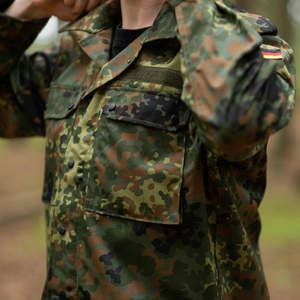 เสื้อเชิ้ตแขนยาวลายพรางแบบเยอรมันสำหรับทุกเพศ ปิดกระดุม ระบายอากาศได้ดี ผลิตจากผ้าโพลีเอสเตอร์ทอแบบริปสต็อป สำหรับใส่เป็นทางการ ABALD - Product Image 5