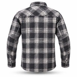 Motorbike <b>Flannel</b> Shirt With Kevlar Lining Featuring Durable Stitching Soft <b>Flannel</b> Fabric & Comfortable Construction For Riders - Product Image 3