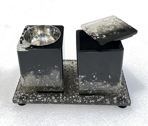 Premium Design Resin Bakhoor Burner Tray <b>Set</b> Resin Mubkhar Tray <b>Set</b> Incense Burner Tray <b>Set</b> Loban At factory Wholesale Price - Product Image 2