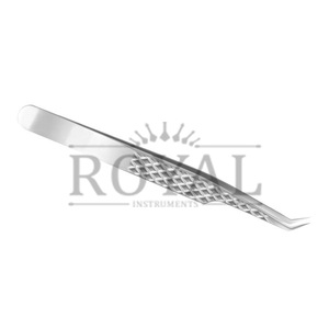 Pince à épiler pour Extension de cils, couleur argent, nouveau Volume, imprimé diamant, disponible avec emballage personnalisé - Product Image 2