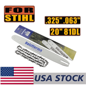 Combo de Barra Guía y Cadena de Sierra de 20 Pulgadas .325 .063 81DL Compatible con Stihl MS260 MS261 MS270 MS271 MS280 MS290 MS311 MS360 024 - Product Image 1