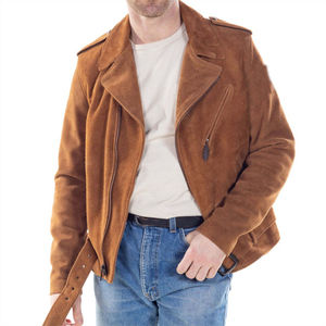 Fashionable Winter <b>Men's</b> <b>Suede</b> Bomber <b>Jacket</b> Custom Made Vintage Outdoor <b>Jacket</b> for <b>Men</b> for Sale in Wholesale price with low Moq - Product Image 6