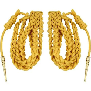 Custom Aiguillette Shoulder <b>Braided</b> Ceremonial Decoration Gold Silver Multi Color OEM ODM Wholesale Uniform <b>Accessory</b> - Product Image 6