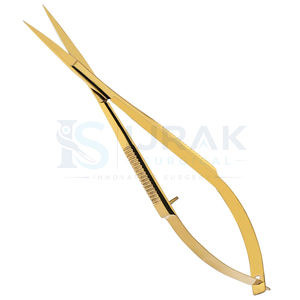 Factory Suppliers Spring Action <b>Scissor</b> Grade Solid Stainless Steel Curved Tip <b>Scissors</b> Beauty Tools <b>for</b> <b>Nail</b> Care Silver Gold - Product Image 3