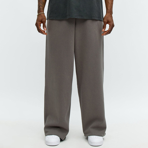 New Style Baggy Straight Leg Sweatpants Cotton Sweatpants Jogger Custom Logo Sweatpants for <b>Men</b> - Product Image 1