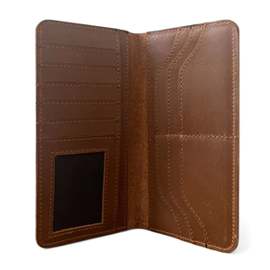 กระเป๋าสตางค์หนังผู้ชายแบบยาว ของขวัญวันครบรอบ กระเป๋าสตางค์แบบพับสองตอนทรงสูง ขายดี คุณภาพสูง - Product Image 4