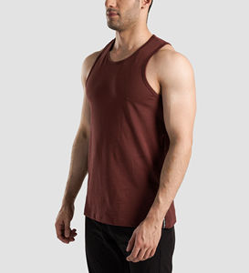 Camisetas sin Mangas Transpirables con Logotipo Personalizado para Hombre, Chalecos de Entrenamiento de Gimnasio Tejidos, Camisetas Casuales para Ejercicio Físico - Product Image 3