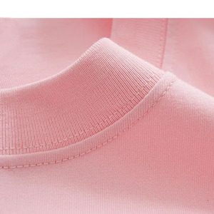 T-shirt rose surdimensionné à manches courtes pour homme, 100 % coton jersey, col rond, couleur unie, respirant, coupe ajustée - Product Image 6