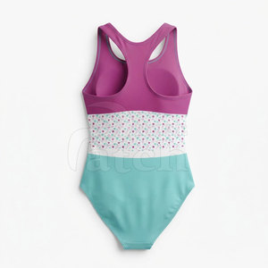 Maillot de bain une pièce extensible pour femme, imprimé par sublimation, séchage rapide, idéal pour la plage, la piscine et l'entraînement - Product Image 2
