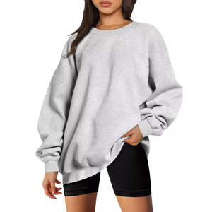 street fashion lightweight warm <b>women</b> sweatshirt long sleeve comfortable outfit ladies pullover modern look loose fit everyday - Product Image 1
