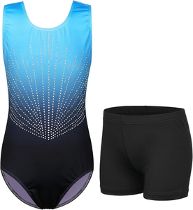Nouveau justaucorps de gymnastique pour adultes, sans manches, pour l'été, en coton noir, pour la danse, pour filles - Product Image 1