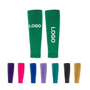 OEM Custom Logo Football Soccer Athletic Leg Protector Calf Compression Sleeve Men Football Leg Sleeves Footless <b>Sock</b> Mens - Product Image 1
