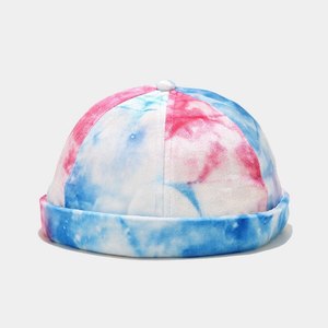 Gorro Docker Personalizable con Estampado Tie Dye, de Poliéster Ajustable, con Borde Enrollado, sin Visera, Gorro de Pescador con Logotipo Personalizado - Product Image 4