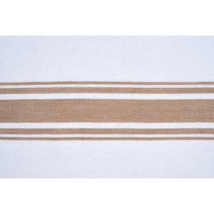 Serviette de cuisine à rayures à chevrons en coton 100% Premium Confort doux Absorption élevée Serviette de nettoyage multi-usages à séchage rapide Beige - Product Image 4